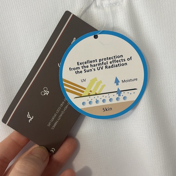 White Sleeveless Women's Golf Top - Picture 2 of 7